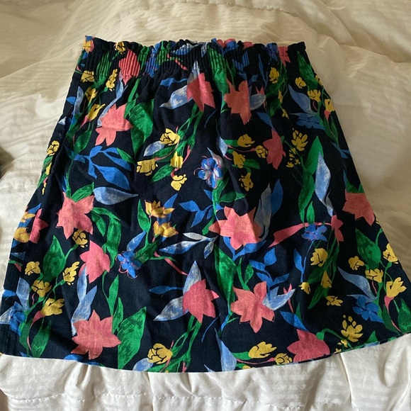 JCREW FACTORY Tropical Pattern Paper Bag Skirt - Picture 3 of 3